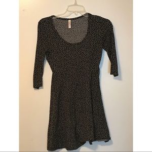 Black and white polka dot dress